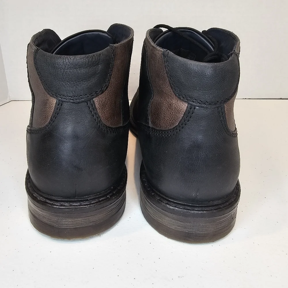 Josef Seibel Men's Black Leather Ankle Boots Size 45 US 11.5